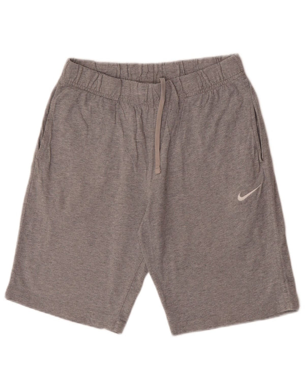 Shorts esportivos masculinos Nike cinza médio