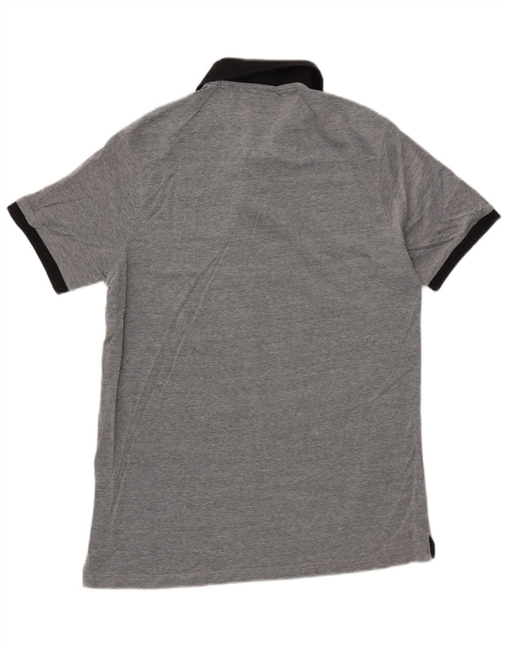 Camisa polo masculina de rugby CARRERA algodão cinza médio