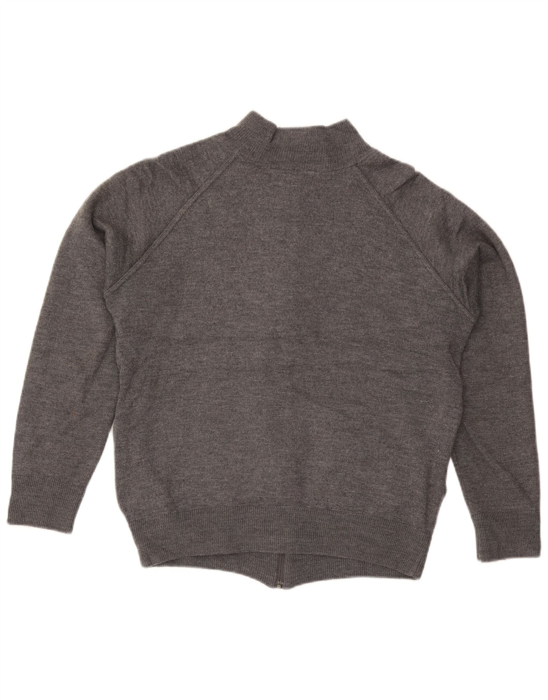 Zara Suéter Cardigan Masculino Grande Lã Cinza