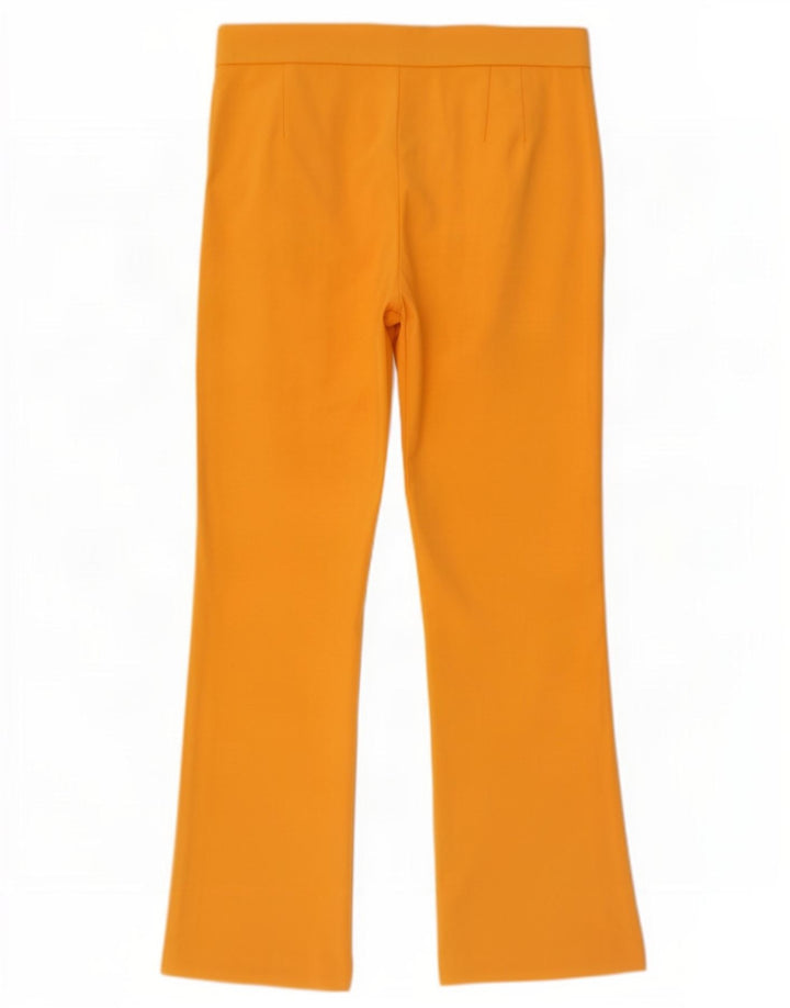 Calça casual feminina Zara Bootcut médio W30 L26 amarelo