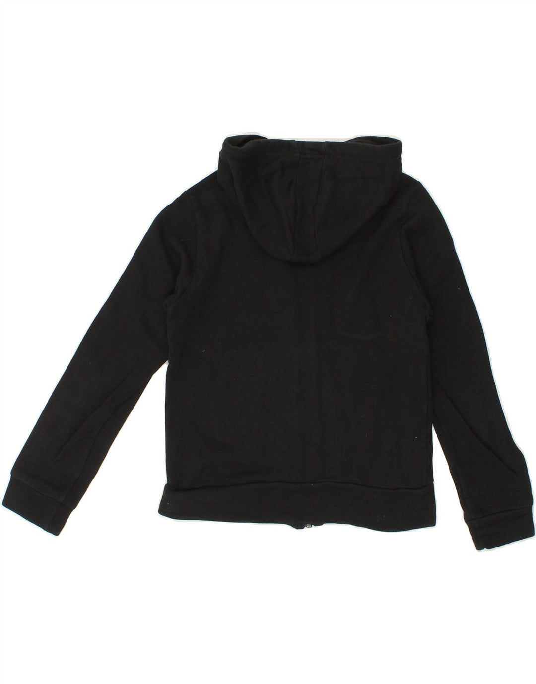 ADIDAS Boys Zip Hoodie Sweater 9-10 Years Black Cotton Vintage Adidas and Second-Hand Adidas from Messina Hembry 