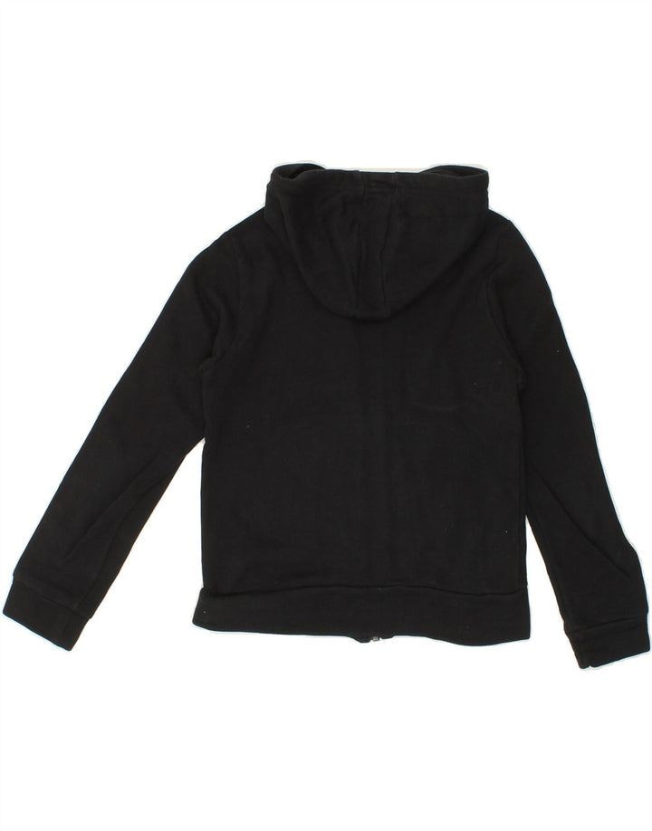 ADIDAS Boys Zip Hoodie Sweater 9-10 Years Black Cotton Vintage Adidas and Second-Hand Adidas from Messina Hembry 