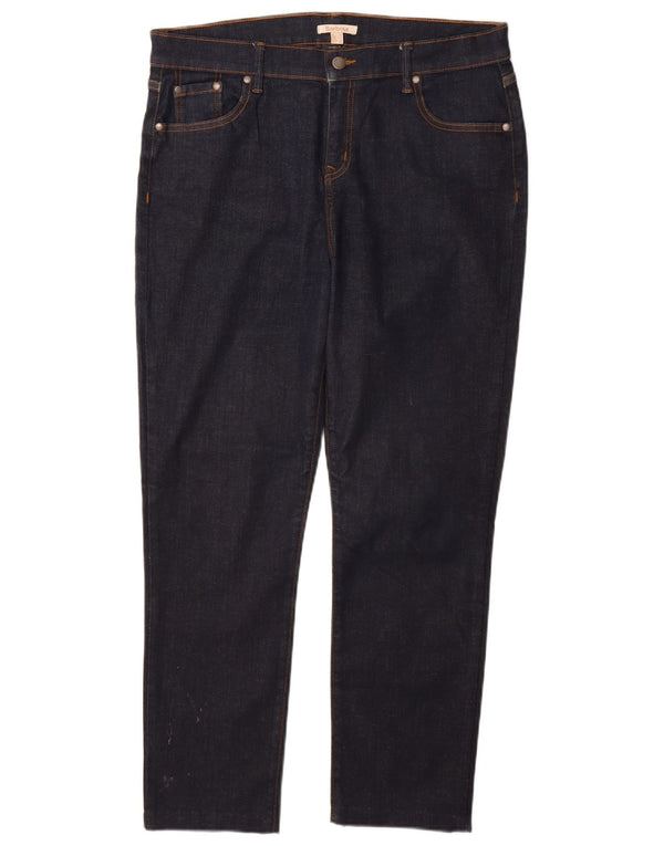 Jeans retos femininos BARBOUR UK 18 XL W34 L28 algodão azul marinho