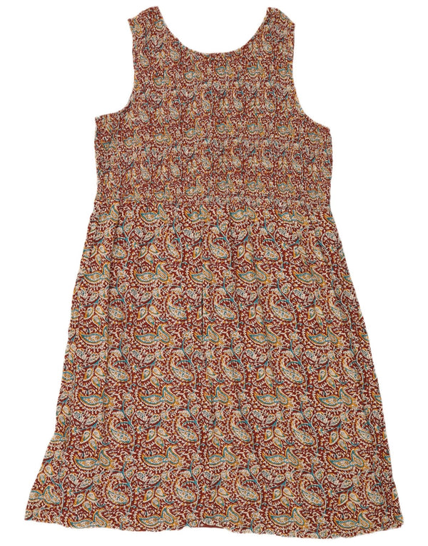 Fat Face Womens Sleeveless Maxi Dress UK 24 4XL Multicoloured Paisley