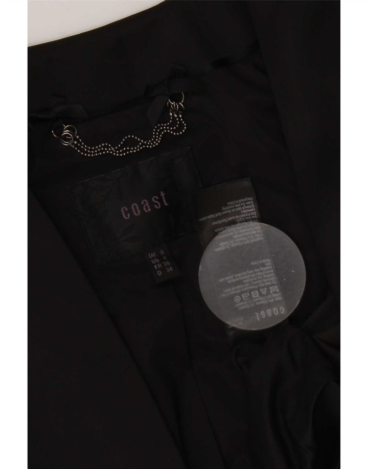 Jaqueta Bolero feminina de manga 3/4 da Coast Reino Unido 8 poliéster preto pequeno