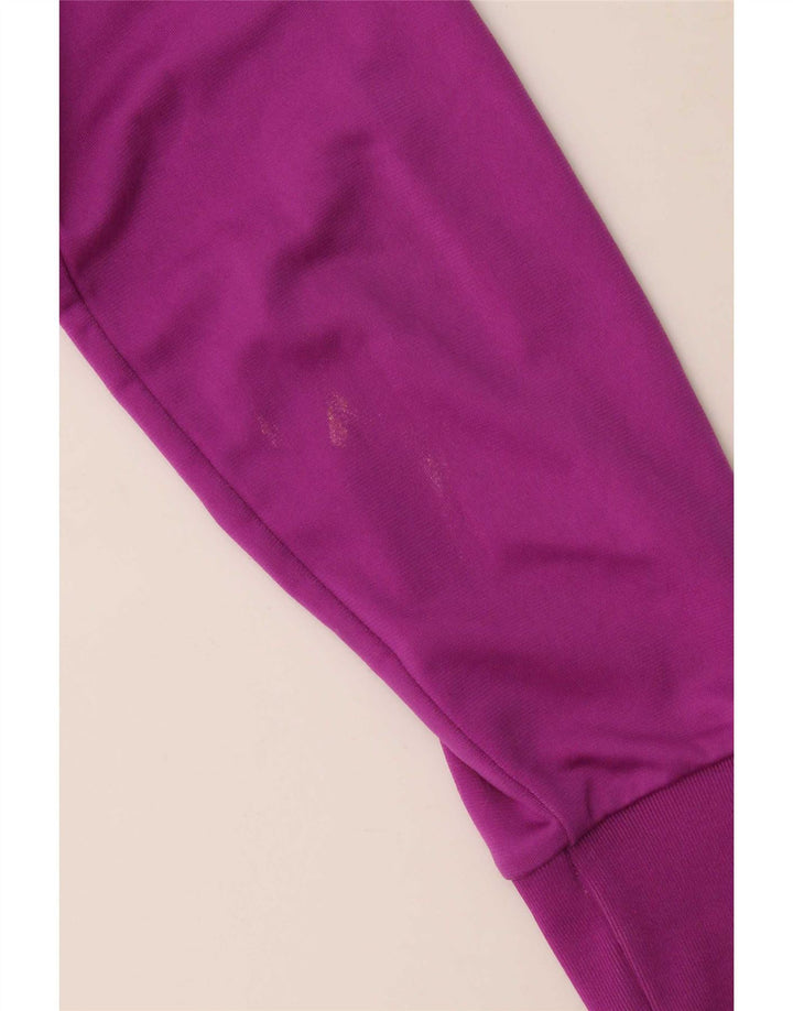 Puma Womens Tracksuit Top Jacket UK 12 Médio Roxo Poliéster