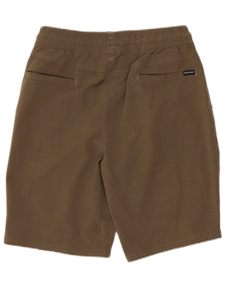 Shorts casuais masculinos VOLCOM 11-12 anos grandes W26 cáqui