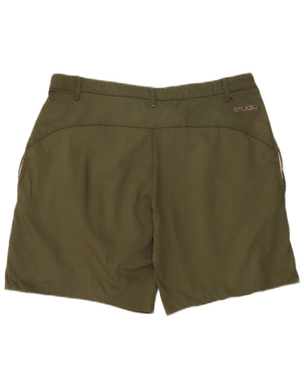 Shorts Nike Chino Feminino UK 12 Médio W32 Cáqui Algodão