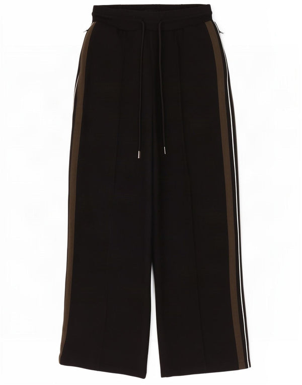 Calça de treino feminina Marks & Spencer Reino Unido 12 bloco colorido preto médio
