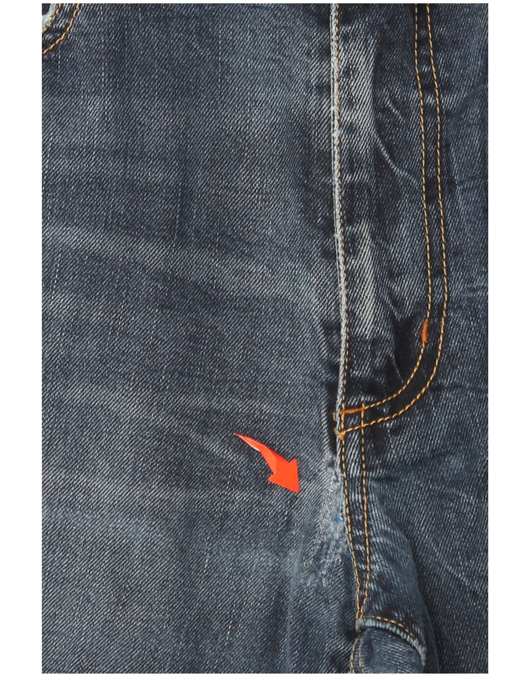 MARLBORO CLASSICS Calça jeans reta masculina W33 L29 algodão azul marinho