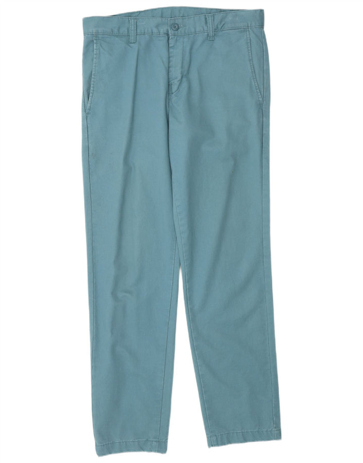 Calça chino reta masculina CARHARTT W30 L32 algodão azul