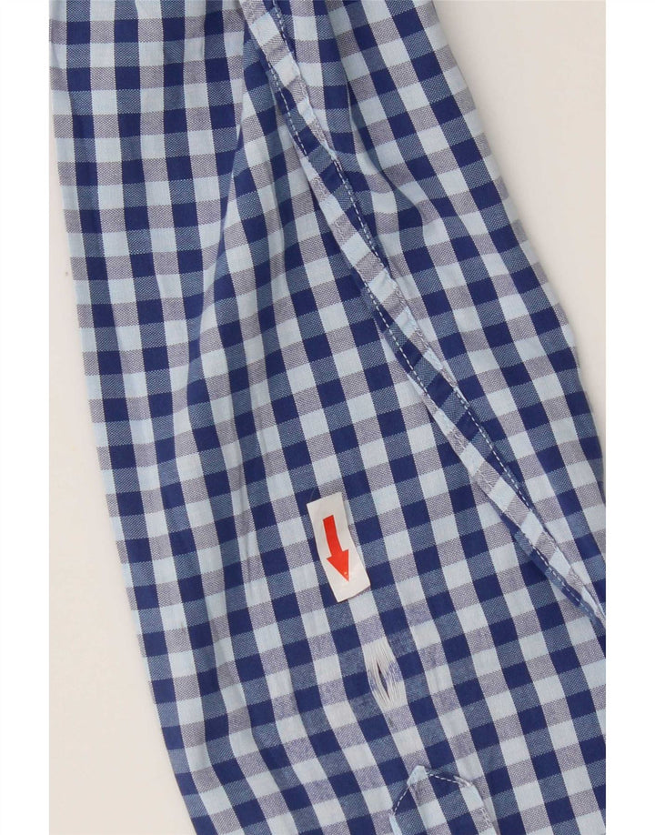Camisa masculina Gant Heritage Regular Fit algodão guingão azul médio