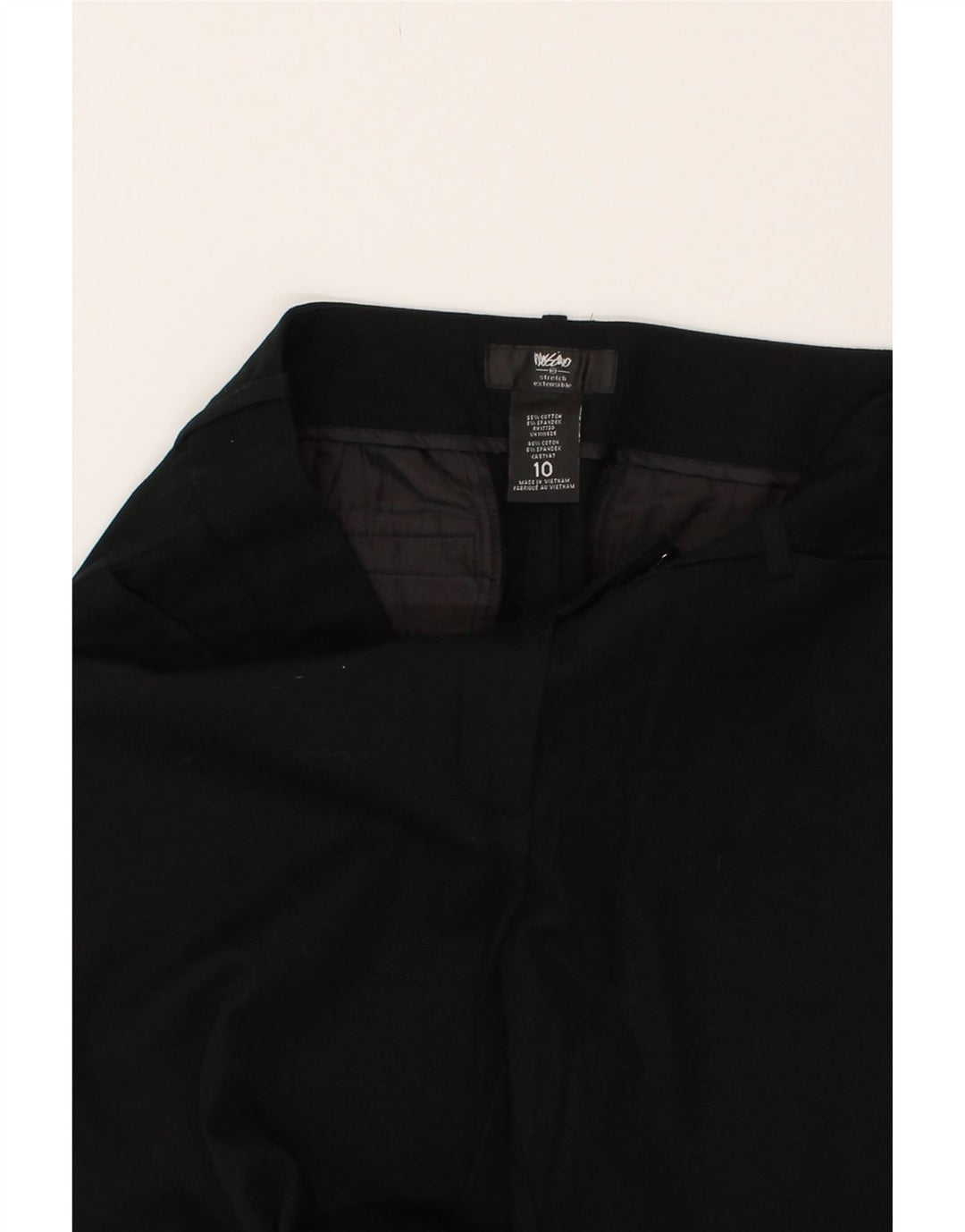 MOSSIMO Womens Slim Casual Trousers US 10 Large W32 L27 Black Cotton Vintage Mossimo and Second-Hand Mossimo from Messina Hembry 