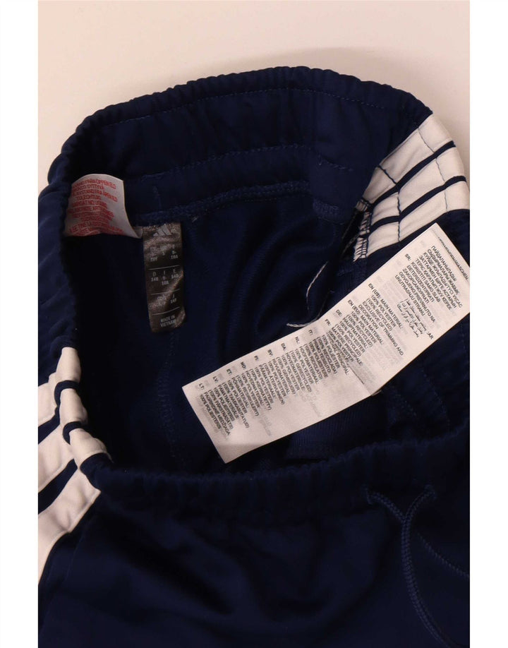 Calças de treino Adidas Boys Climacool 9-10 anos azul marinho poliéster