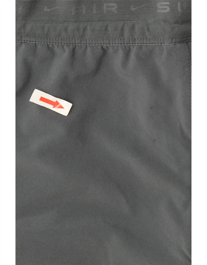 Calça de treino Nike masculina Dri Fit pequena cinza poliéster