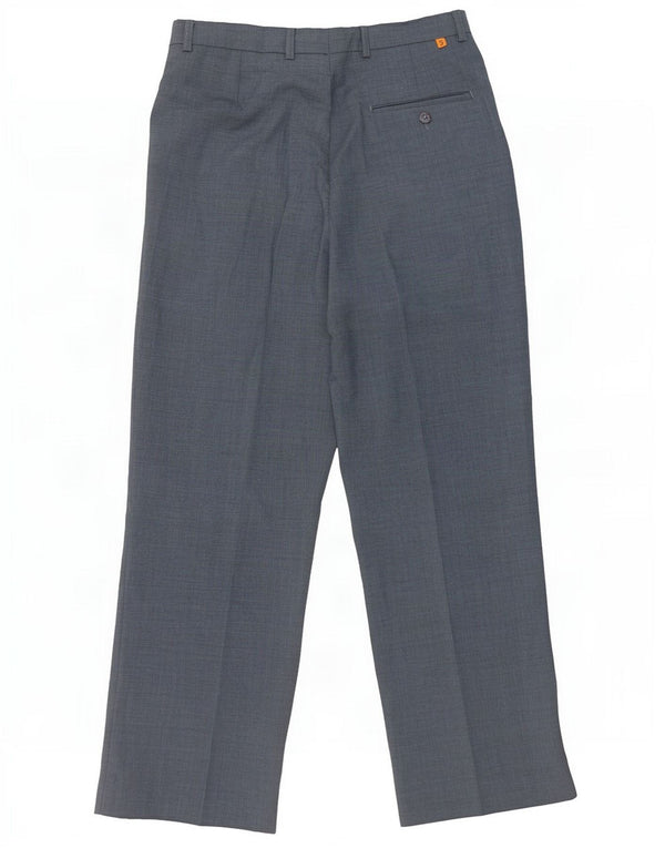 Calça masculina Farah Pegged Suit W32 L29 azul poliéster