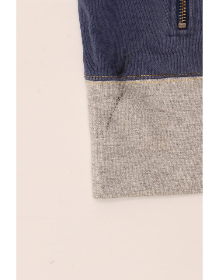 Lee Mens Treino Top Jaqueta Grande Algodão Colorblock Azul