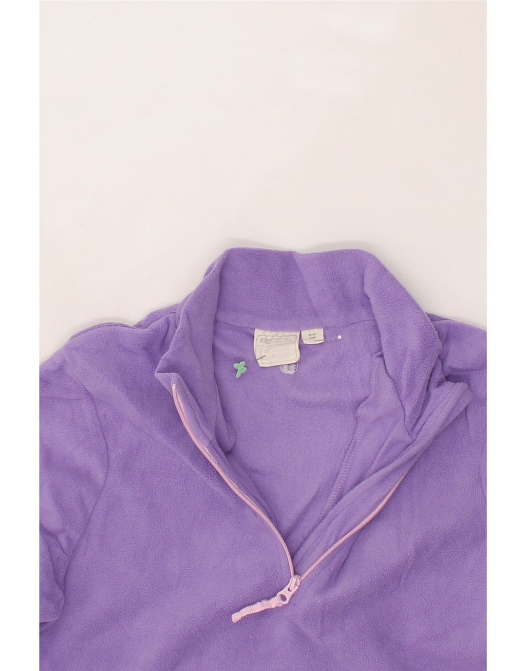 MOUNTAIN WAREHOUSE Girls Zip Neck Fleece Jumper 11-12 Years Purple Vintage Mountain Warehouse and Second-Hand Mountain Warehouse from Messina Hembry 