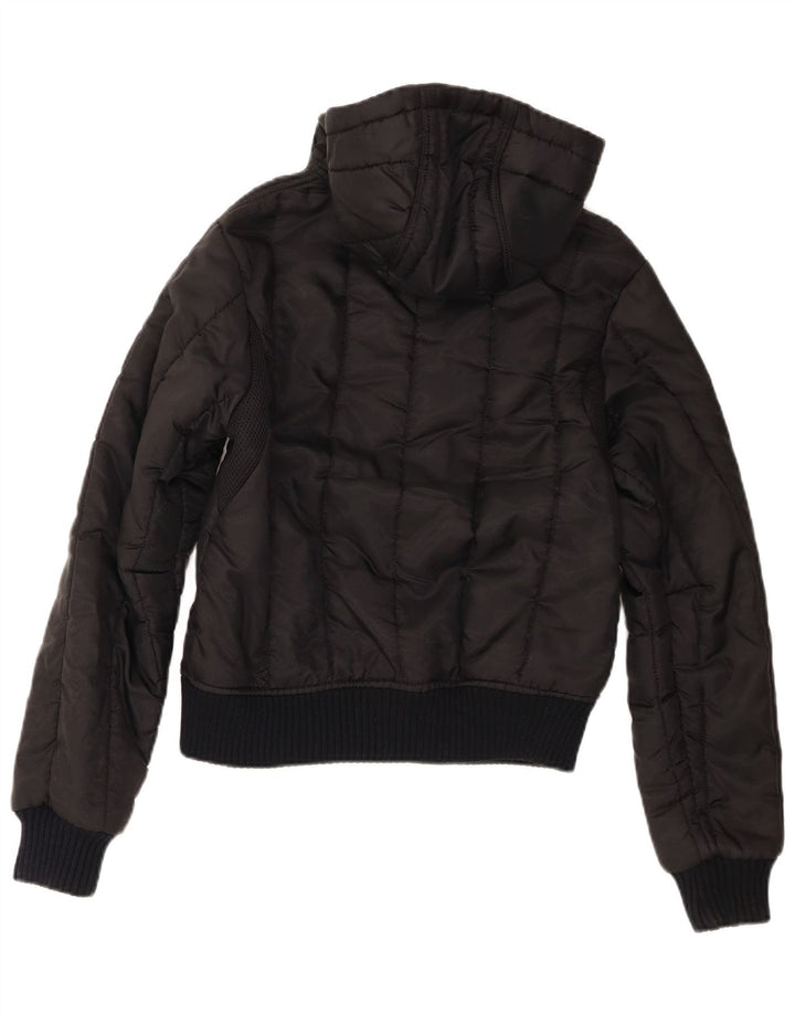 Jaqueta feminina acolchoada com capuz Refrigiwear UK 14 poliéster preto médio