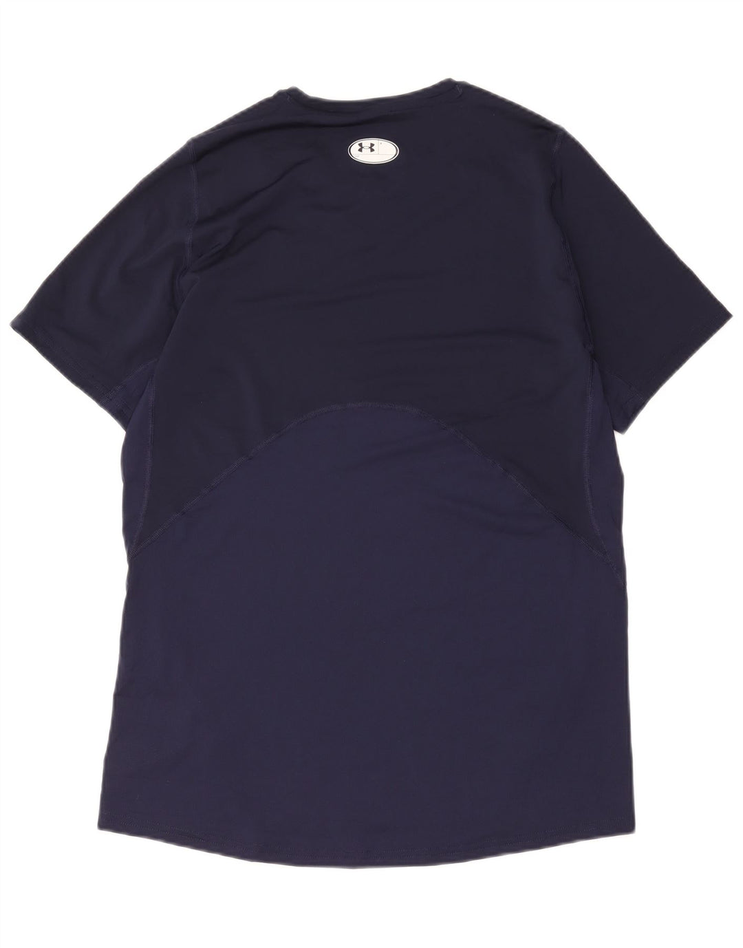 Camiseta masculina Under Armour Heat Gear grande poliéster azul marinho