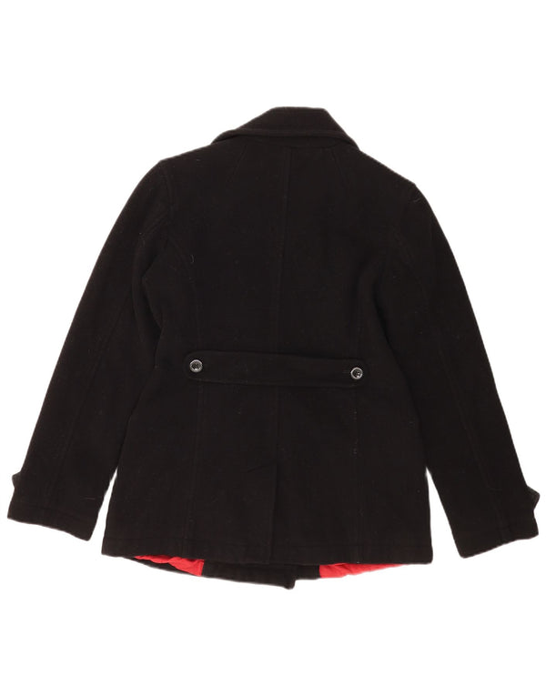Casaco feminino Tommy Hilfiger Pea UK 12 lã preta média