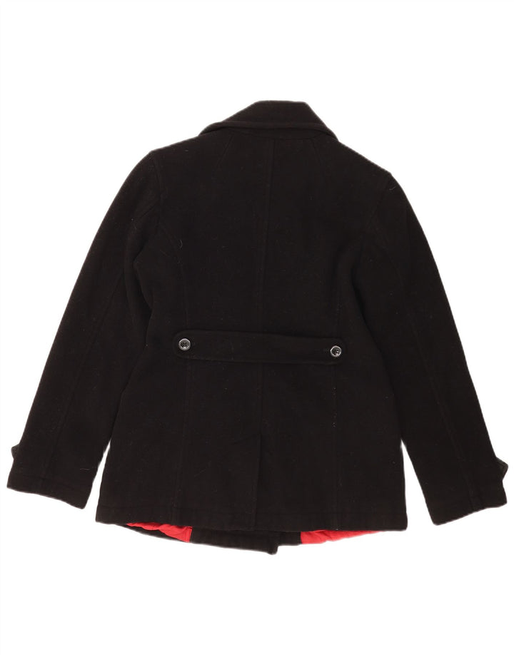Casaco feminino Tommy Hilfiger Pea UK 12 lã preta média