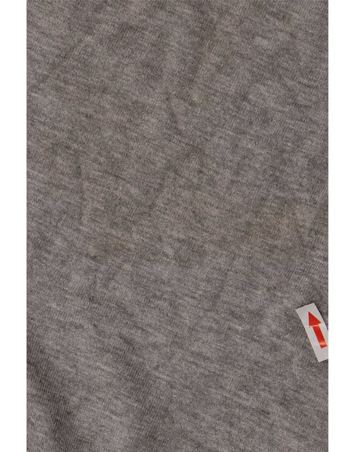 Zara Mens Top Manga Longa Cinza Médio