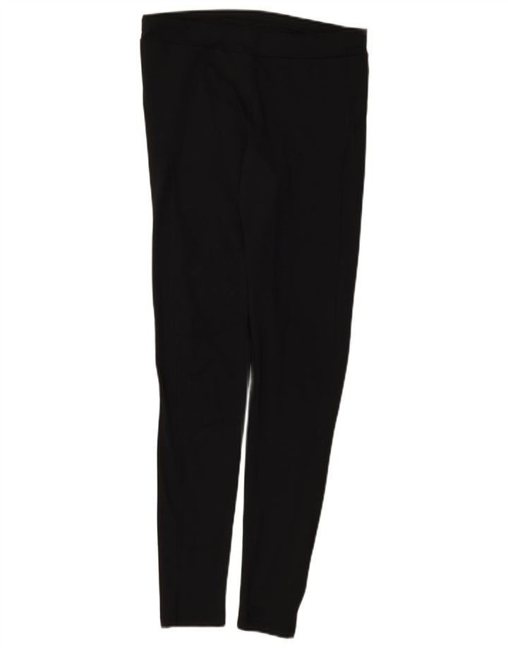 Leggings femininos Marks & Spencer UK 12 poliéster preto médio