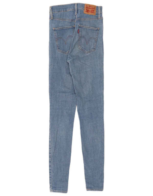 Calça jeans feminina Levi's Mile High Super Skinny W24 L30 azul algodão