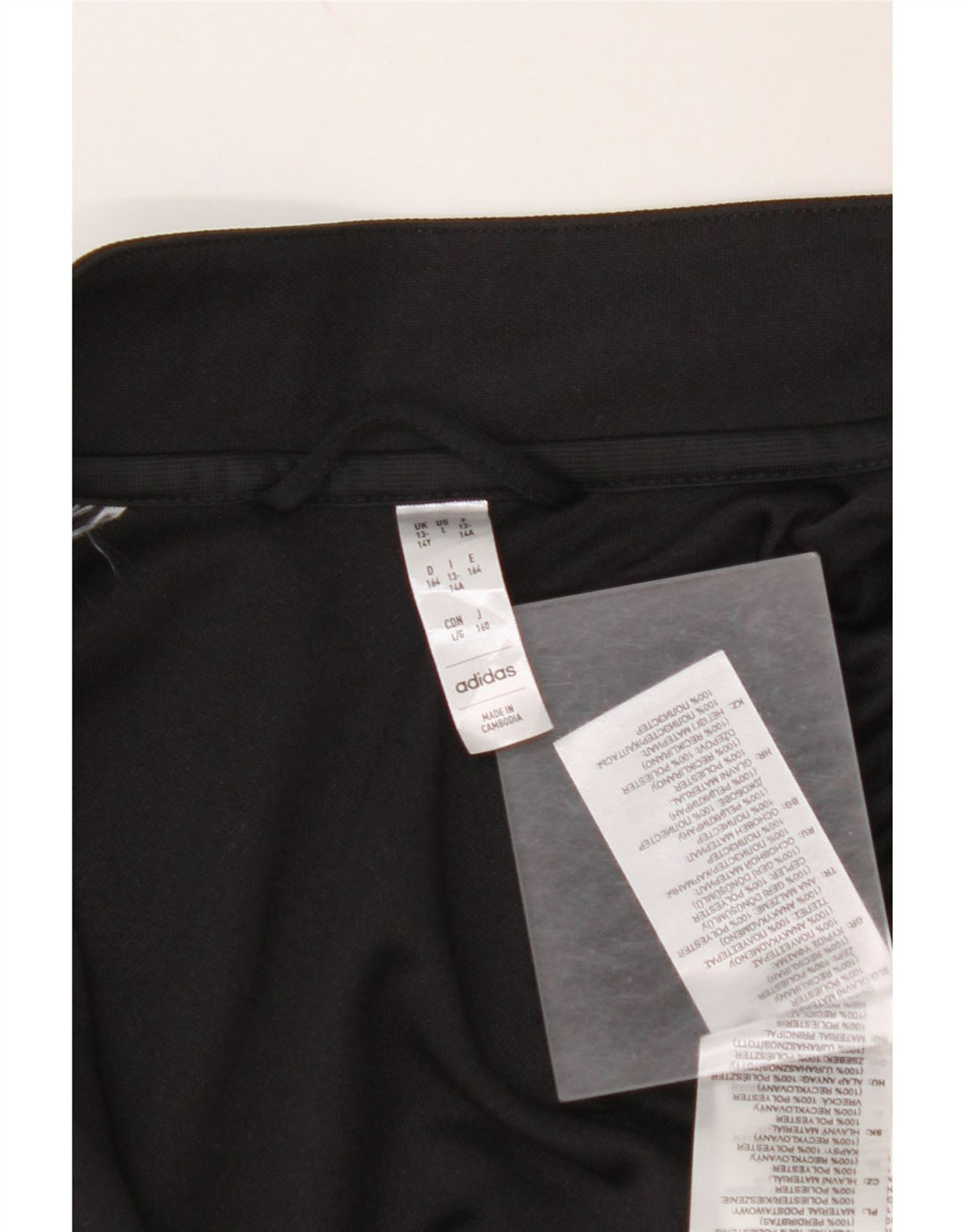 Casaco adidas Aeroready para rapaz 13-14 anos preto poliéster