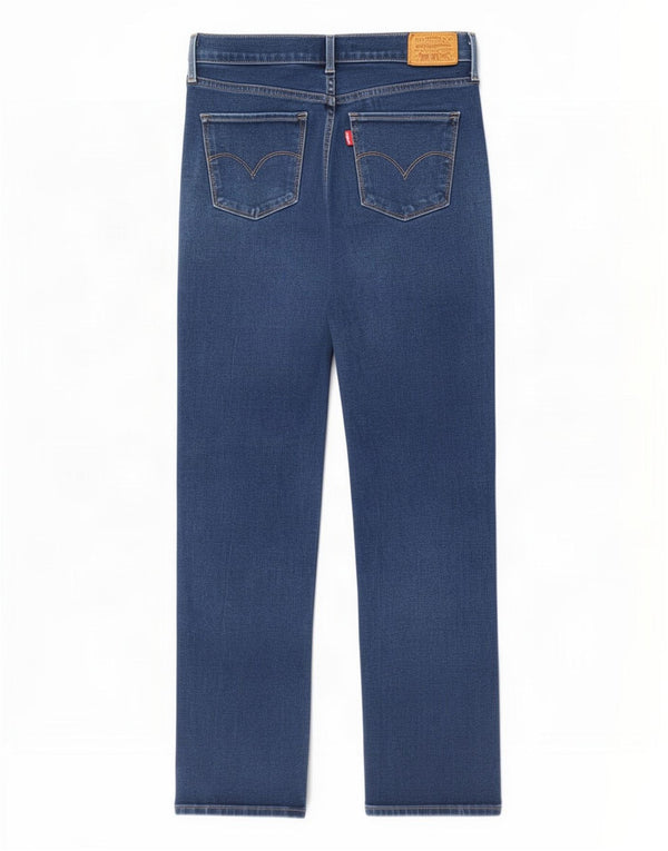 Jeans retos femininos Levi's W28 L30 algodão azul