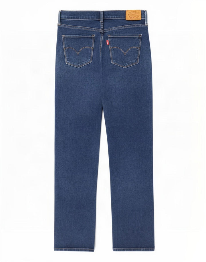 Jeans retos femininos Levi's W28 L30 algodão azul