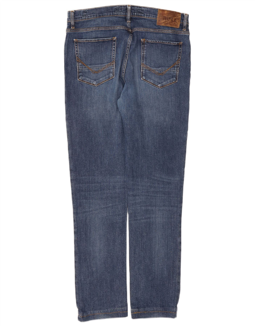 Rifle Masculino Slim Jeans W36 L32 Azul Algodão