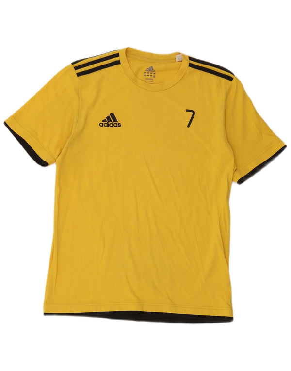 Camiseta masculina Adidas Top UK 40/42 algodão amarelo médio