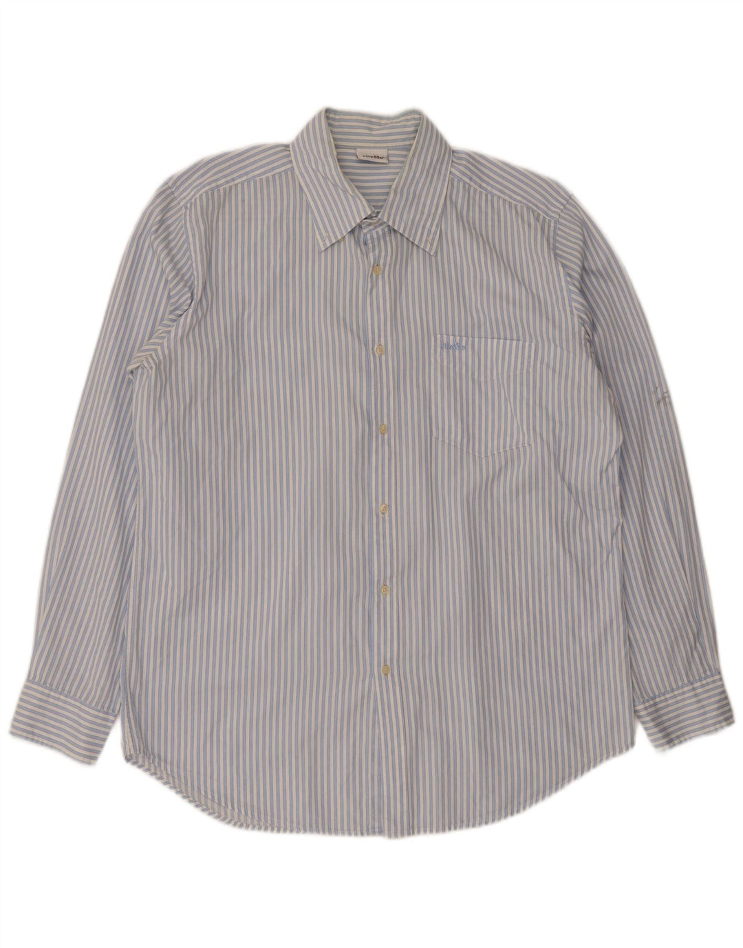 Camisa masculina Ellesse XL algodão listrado azul