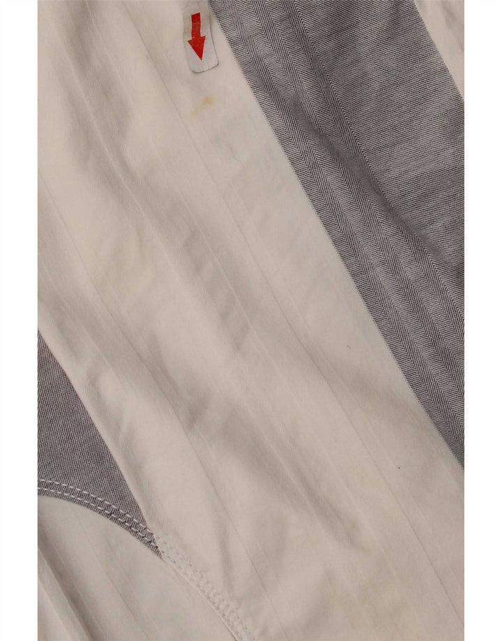 Shorts casual masculino SIVIGLIA W33 algodão listrado branco médio