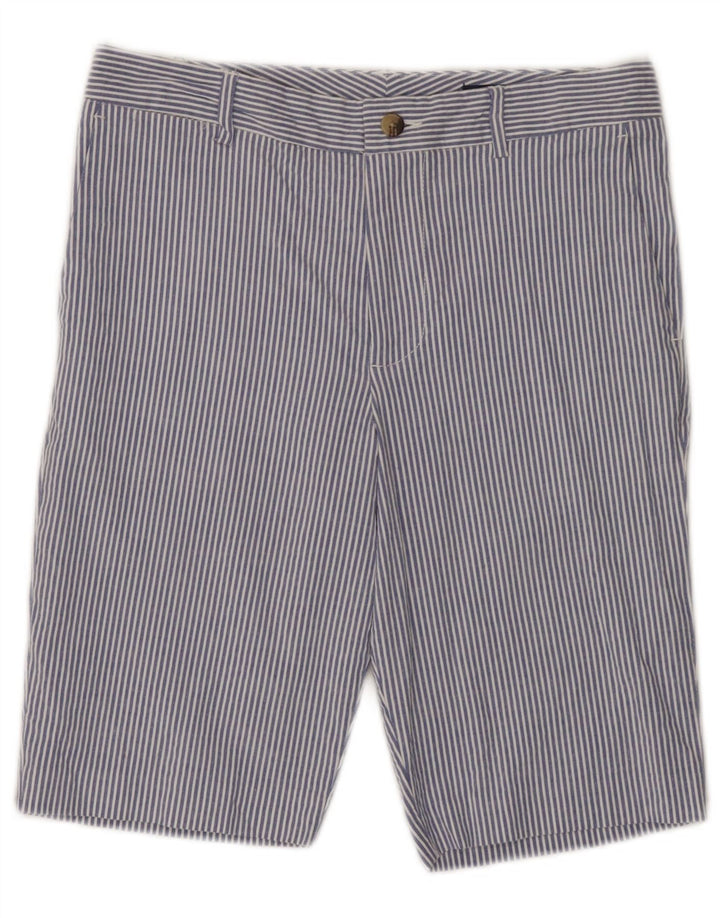 POLO RALPH LAUREN Menino Chino Shorts 15-16 Anos W28 Riscas Azul Marinho