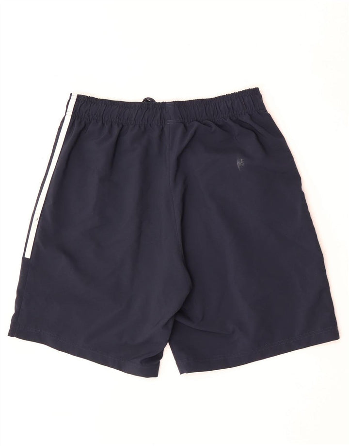 Shorts esportivos masculinos Adidas médio azul marinho poliéster