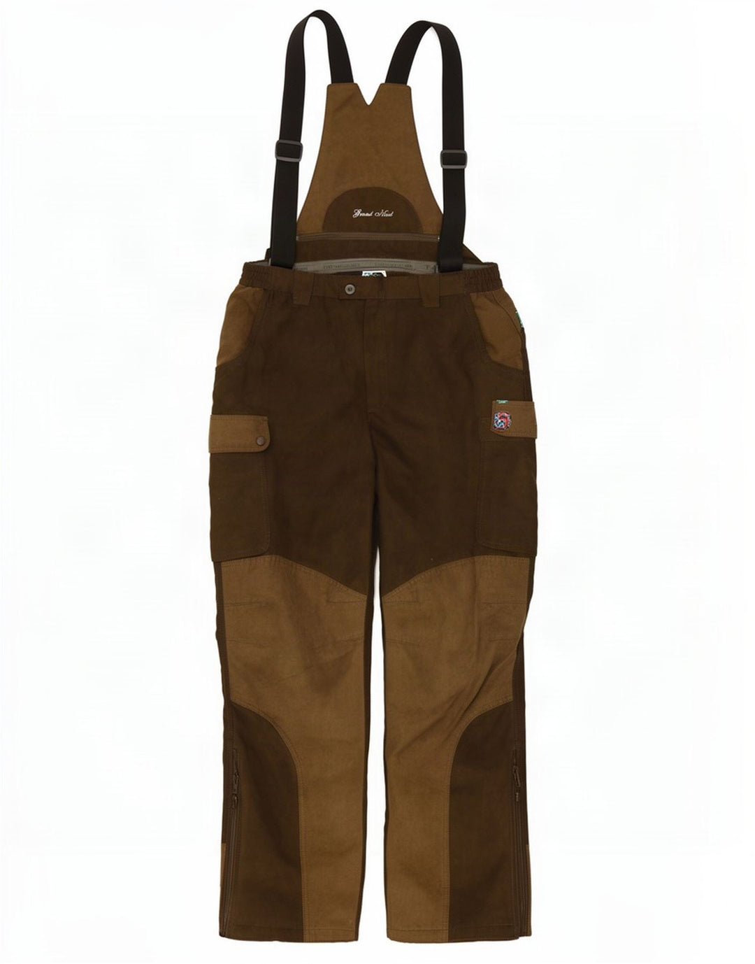 Calça cargo masculina Percussion Dungarees W34 L31 Khaki Colourblock