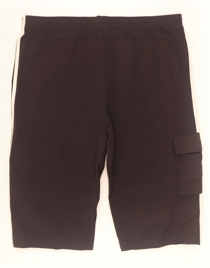Adidas Mens Cargo Sport Shorts Grande Poliéster Preto