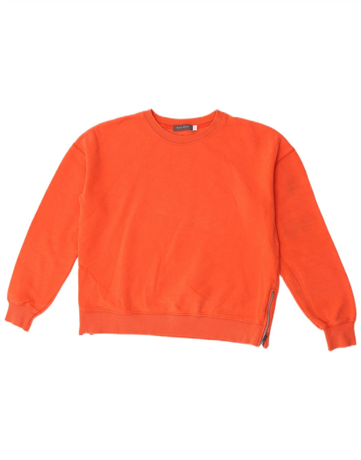 Suéter feminino MINT VELVET cropped grande tamanho Reino Unido 10 pequeno laranja