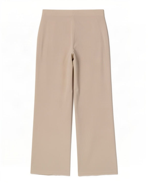 Calça casual feminina Marks & Spencer transparente Reino Unido 14 grande W30 L30 branco