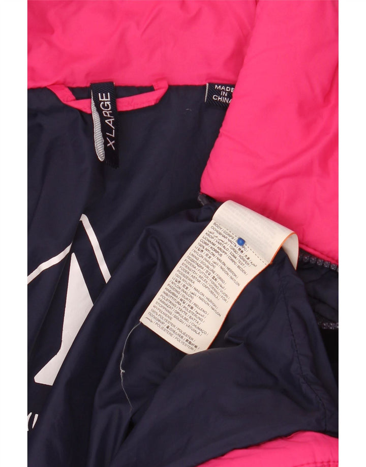 Jaqueta acolchoada feminina SUPERDRY UK 18 XL rosa nylon