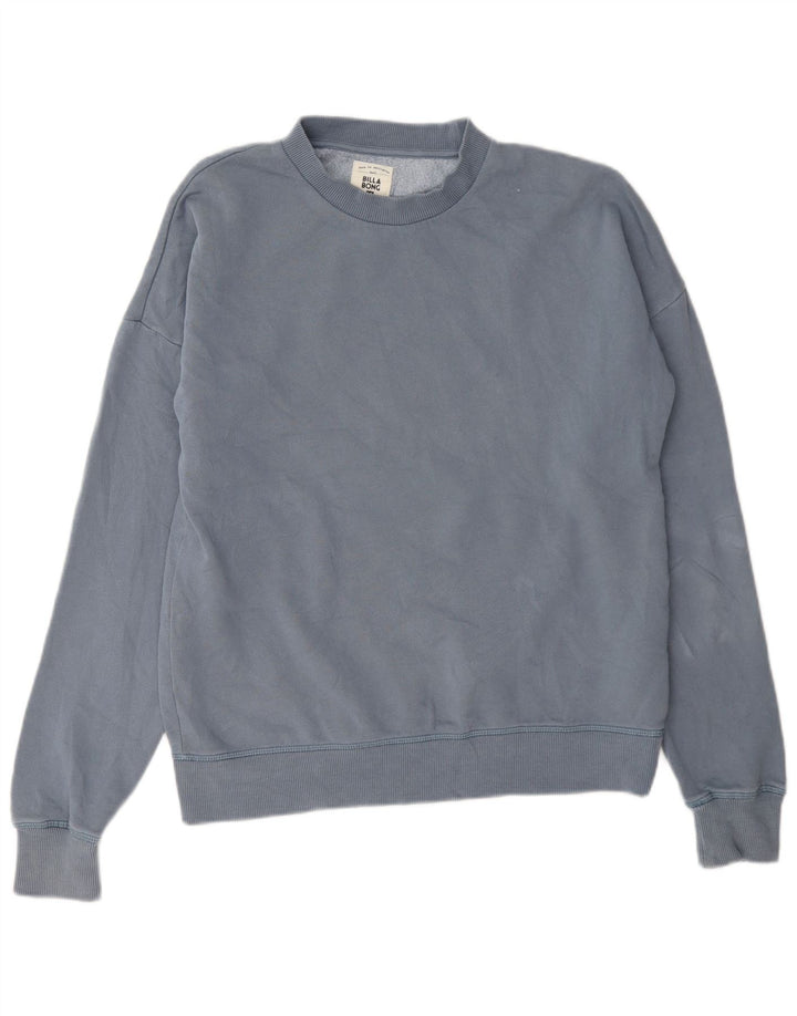 Moletom feminino Billabong US 6 algodão azul médio