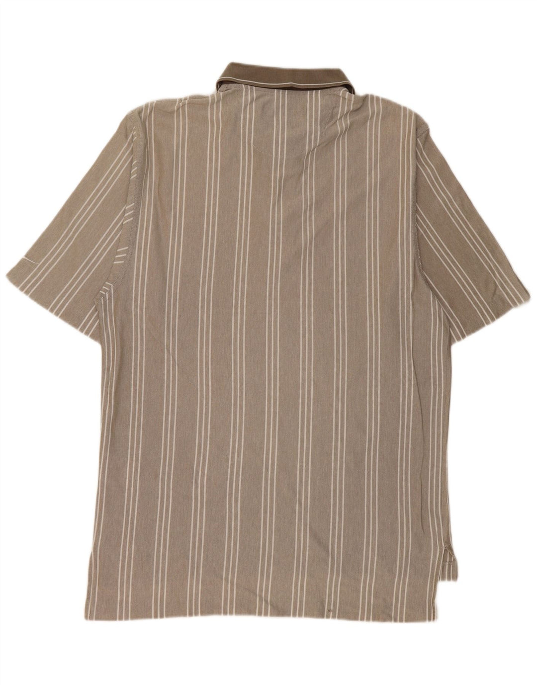 Camisa polo masculina NIKE UK 39/41 médio bege listrado