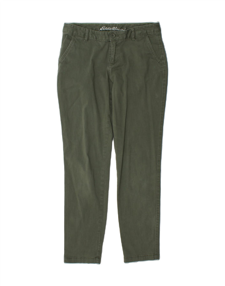 EDDIE BAUER Womens Slim Chino Trousers US 2 XS W30 L30 Khaki Cotton Vintage Eddie Bauer and Second-Hand Eddie Bauer from Messina Hembry 