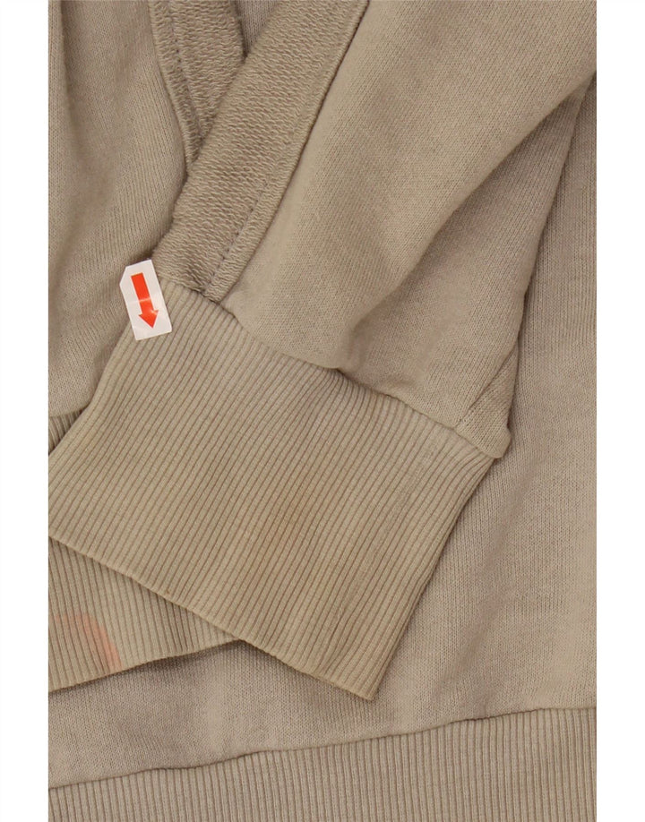 PUMA Mens Graphic Hoodie Jumper Grande Algodão Cinza