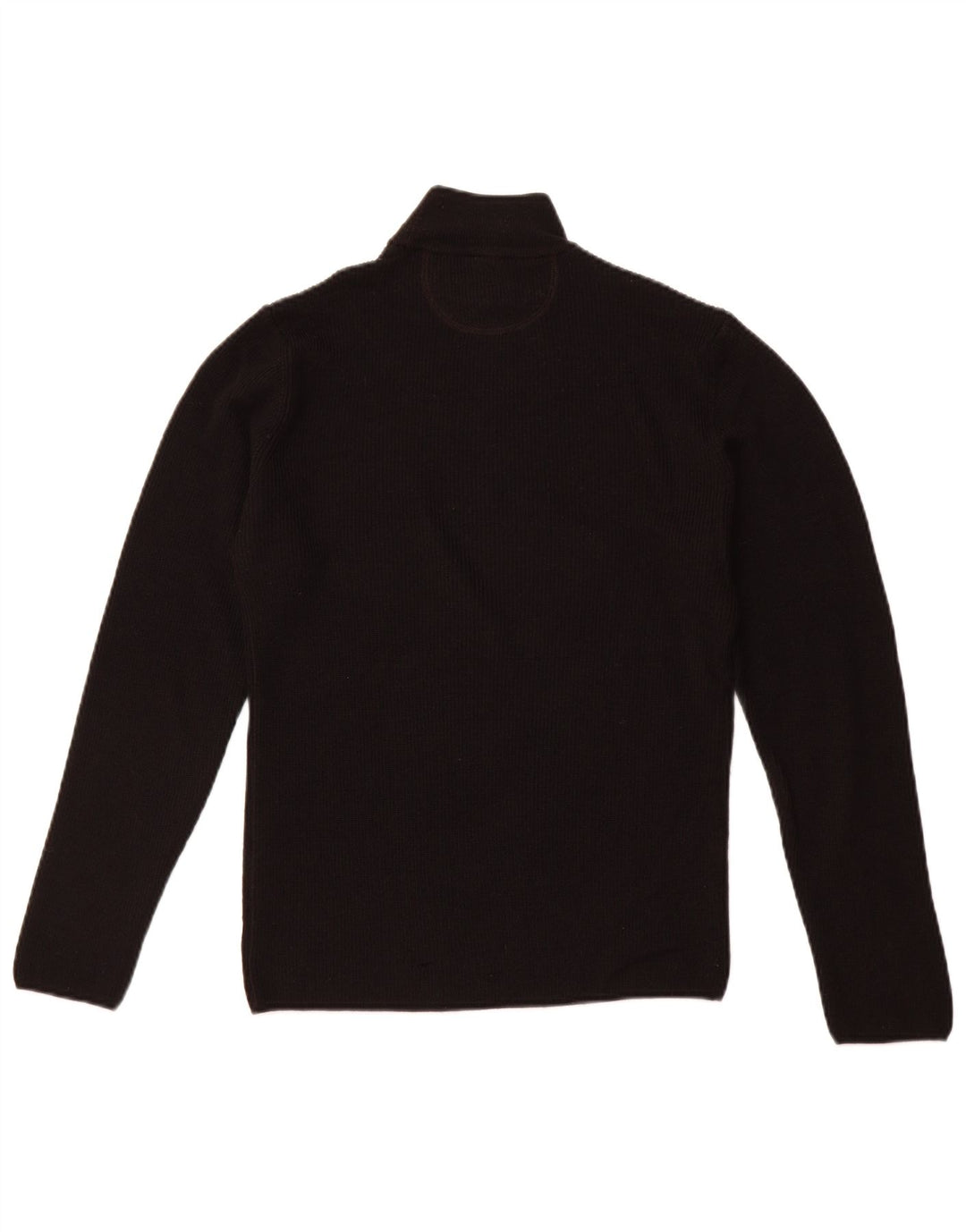ARMANI JEANS Suéter masculino com gola tartaruga, lã preta média