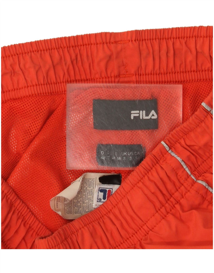 Fila Mens Calças De Treino Pequenas Laranja