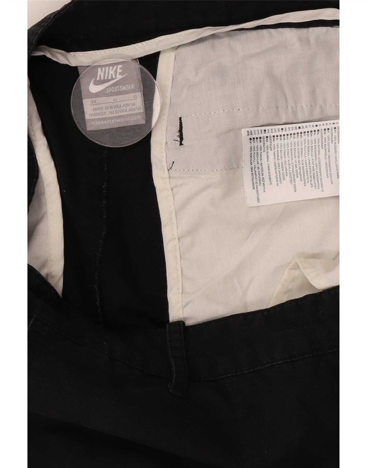 Calça cargo reta masculina Nike W34 L30 algodão preto